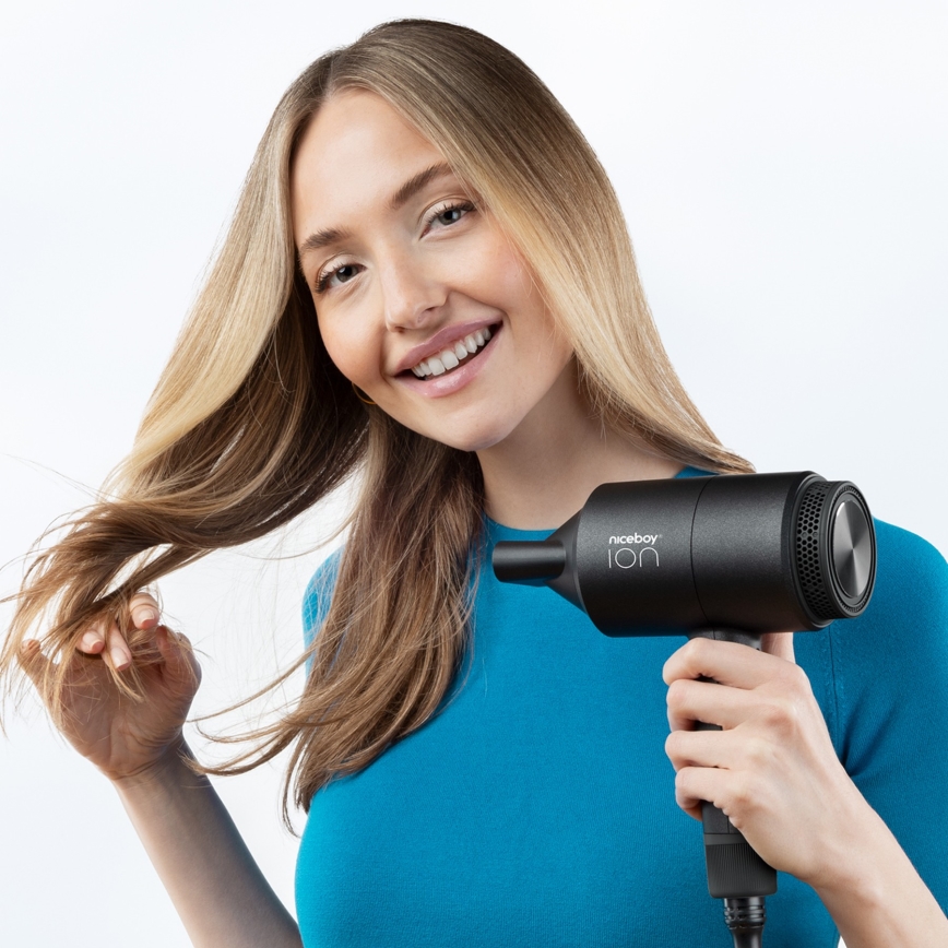 Niceboy ION AirSonic STAR - Hårfön 2100W/230V svart