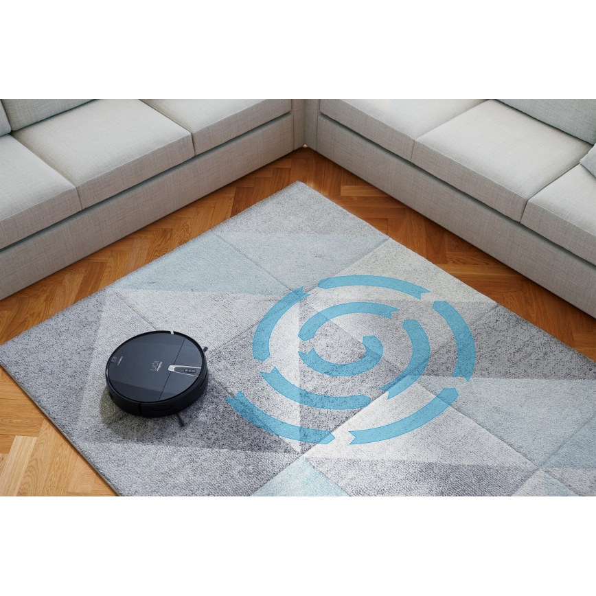Niceboy ION Charles i4 - Smart robotdammsugare 2-i-1 4400 mAh Wi-Fi svart + fjärrkontroll