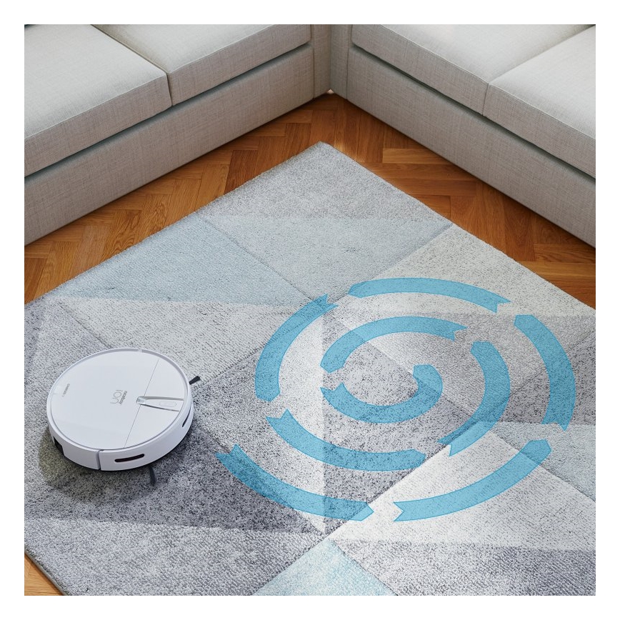 Niceboy ION Charles i4 - Smart robotdammsugare 2-i-1 4400 mAh Wi-Fi vit + fjärrkontroll