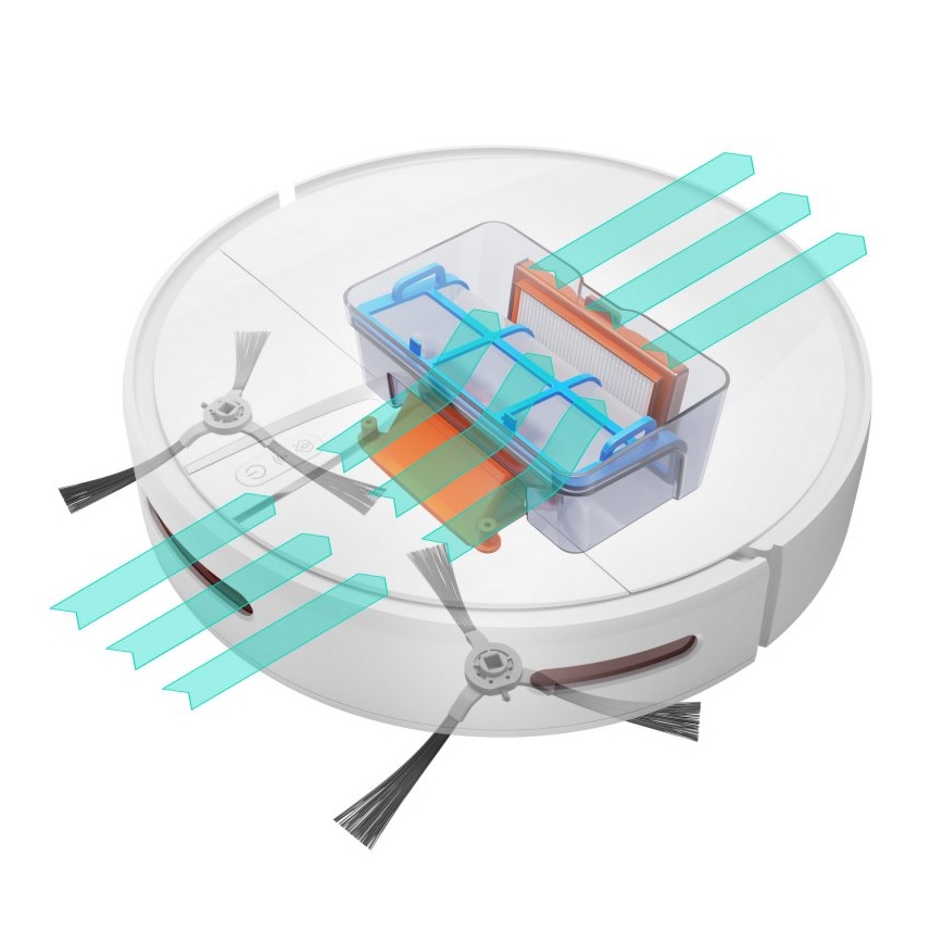 Niceboy ION Charles i4 - Smart robotdammsugare 2-i-1 4400 mAh Wi-Fi vit + fjärrkontroll