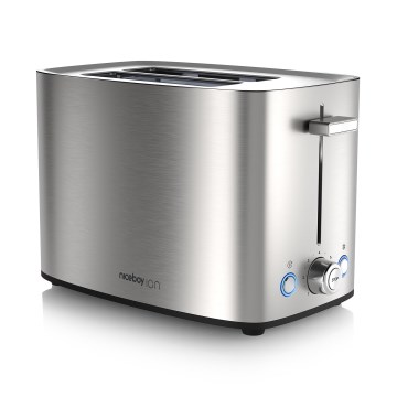 Niceboy ION Cruncher C4 - Brödrost för två skivor och grill 850W/230V rostfri