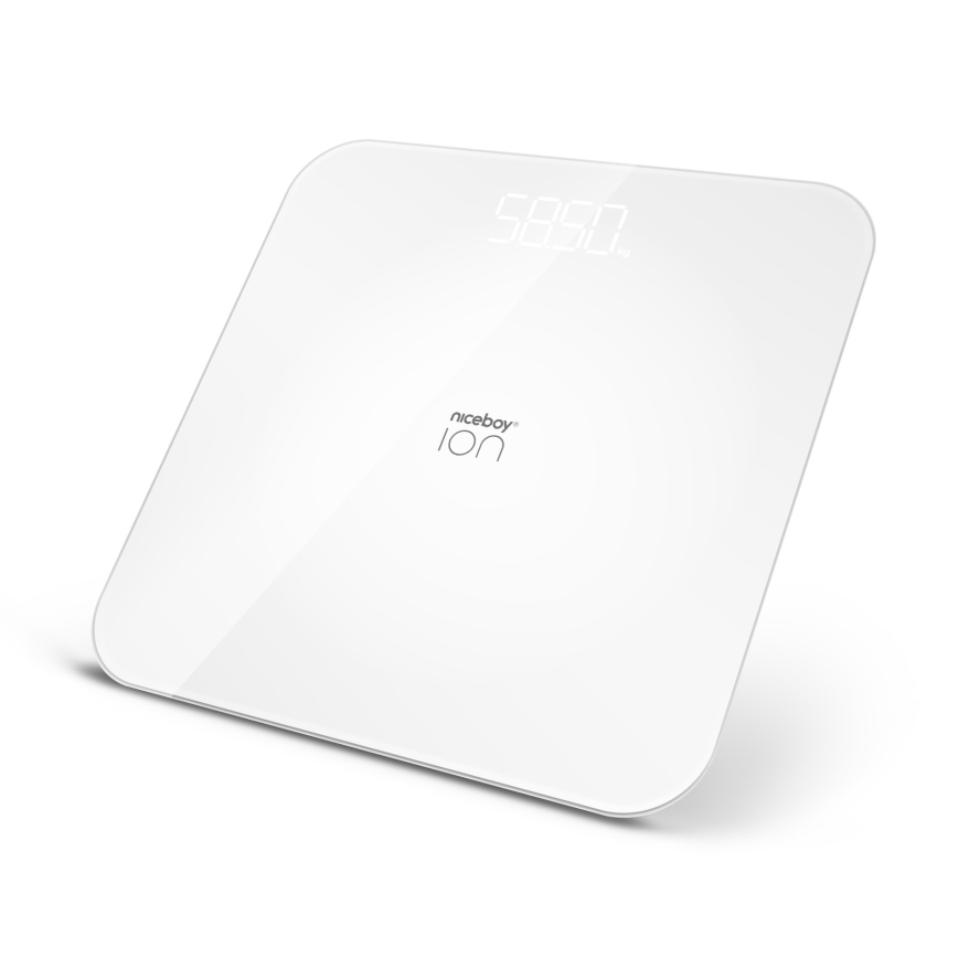 Niceboy ION FitScale - Digital personlig våg 3xAAA vit