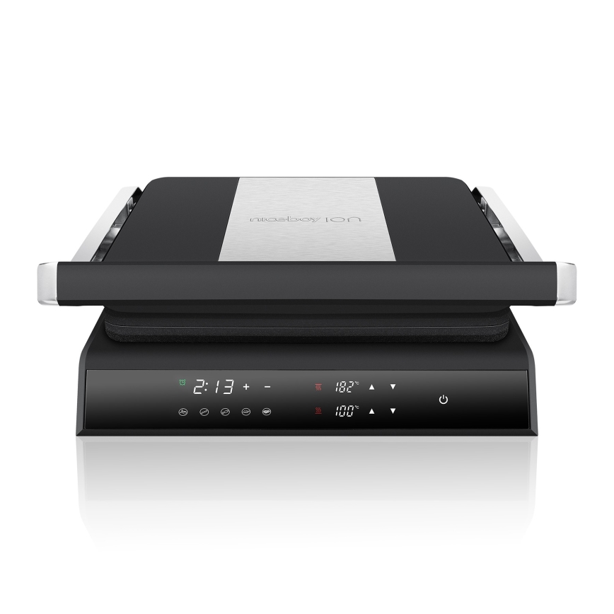 Niceboy ION Grillmaster - Kontaktgrill 2000W/230V svart/matt krom