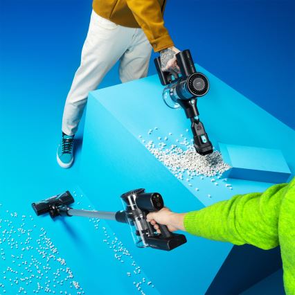 Niceboy ION Hurricane H5 Plus - Trådlös 2-i-1 stående dammsugare 140W/2200 mAh svart