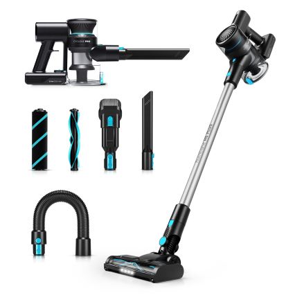 Niceboy ION Hurricane H5 Plus - Trådlös 2-i-1 stående dammsugare 140W/2200 mAh svart