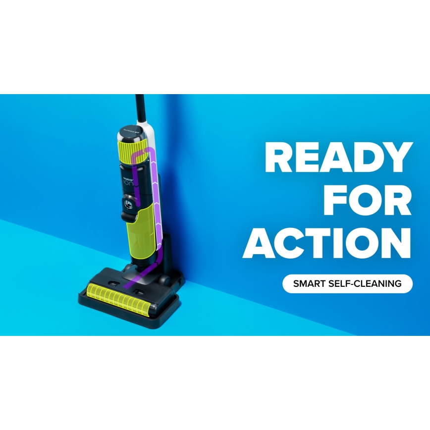 Niceboy ION Hurricane W9 - Sladdlös stickdammsugare 2i1 180W/2600 mAh svart