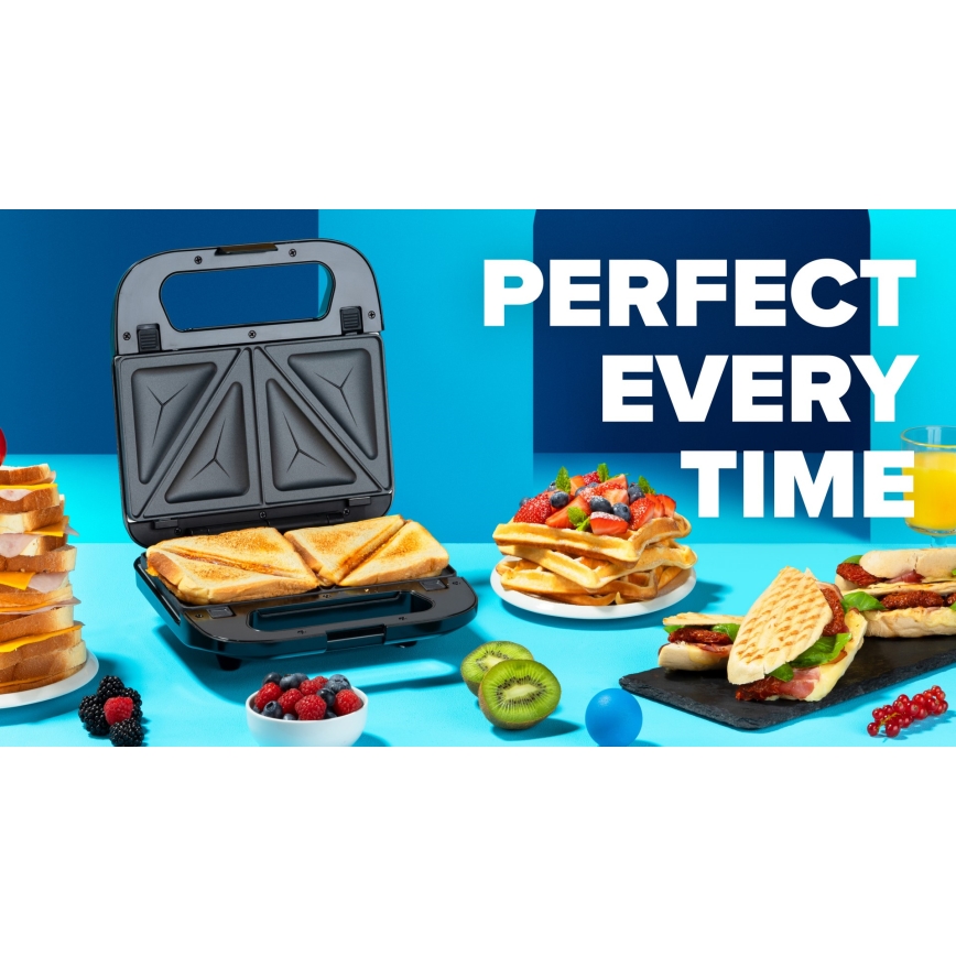 Niceboy ION Snacker S3 - Sandwich järn 3i1 750W/230V rostfri/svart
