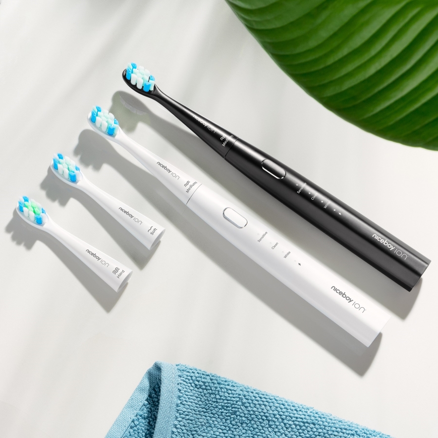 Niceboy ION Sonic Lite - Sonisk eltandborste 500 mAh IPX7 vit