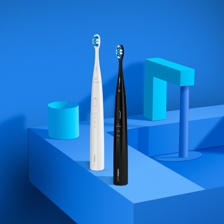 Niceboy ION Sonic Lite - Sonisk eltandborste 500 mAh IPX7 vit