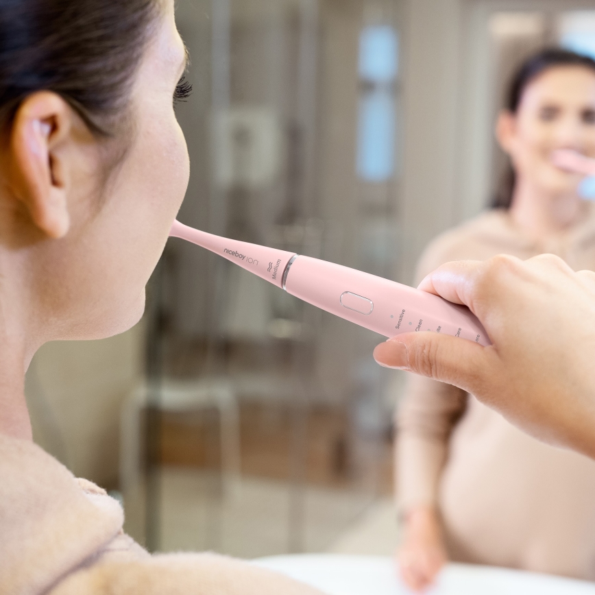 Niceboy ION Sonic - Sonik tandborste IPX7 rosa