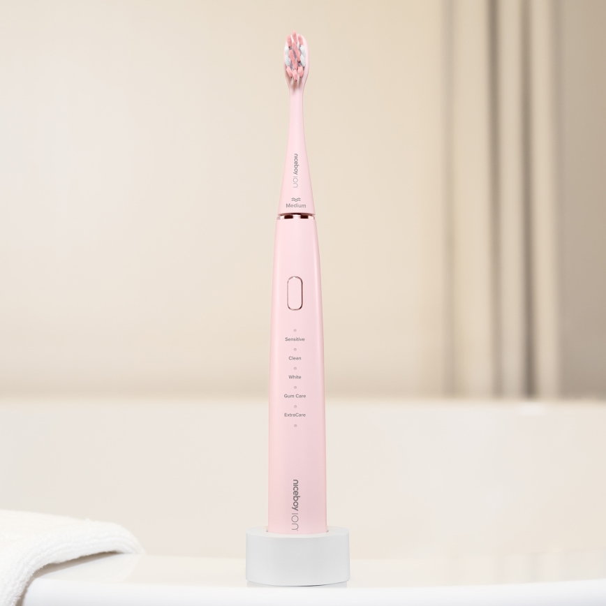 Niceboy ION Sonic - Sonik tandborste IPX7 rosa
