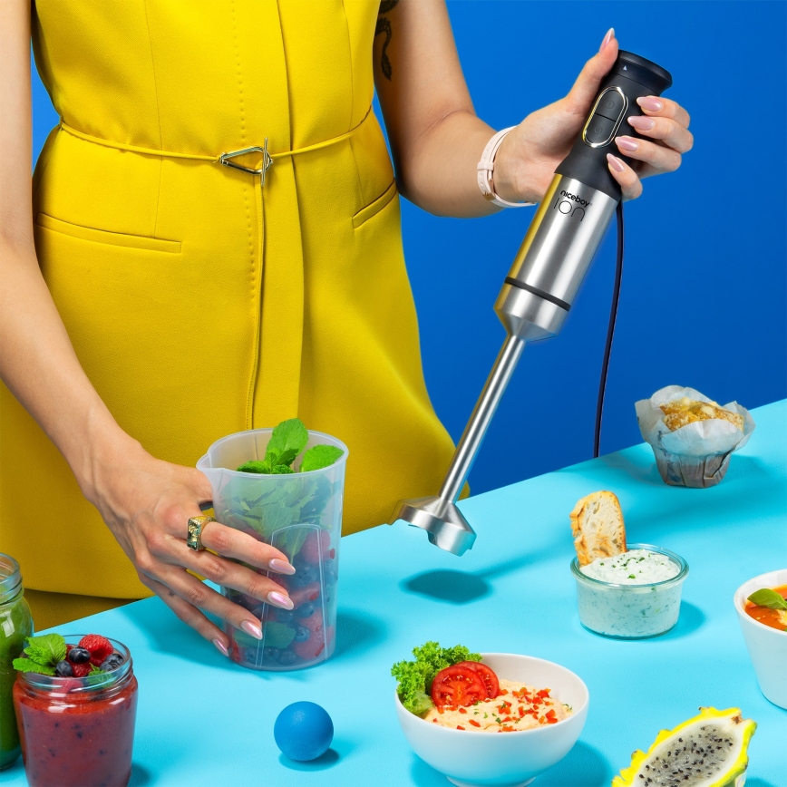 Niceboy ION Twister T2 - Stavmixer 1200W/230V rostfri/svart