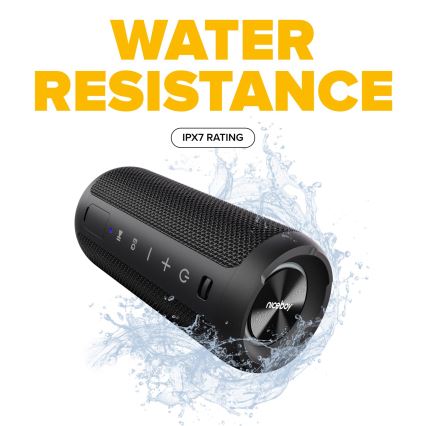 Niceboy Orion - LED Trådlös högtalare med mikrofon 24W/2200 mAh IPX7 svart