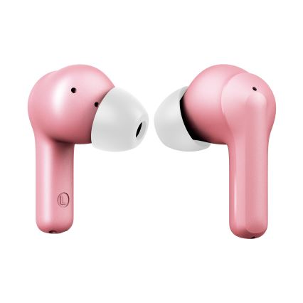 Niceboy Pins 4 - Trådlösa hörlurar med ANC 400 mAh + 2x 50 mAh IPX4 rosa