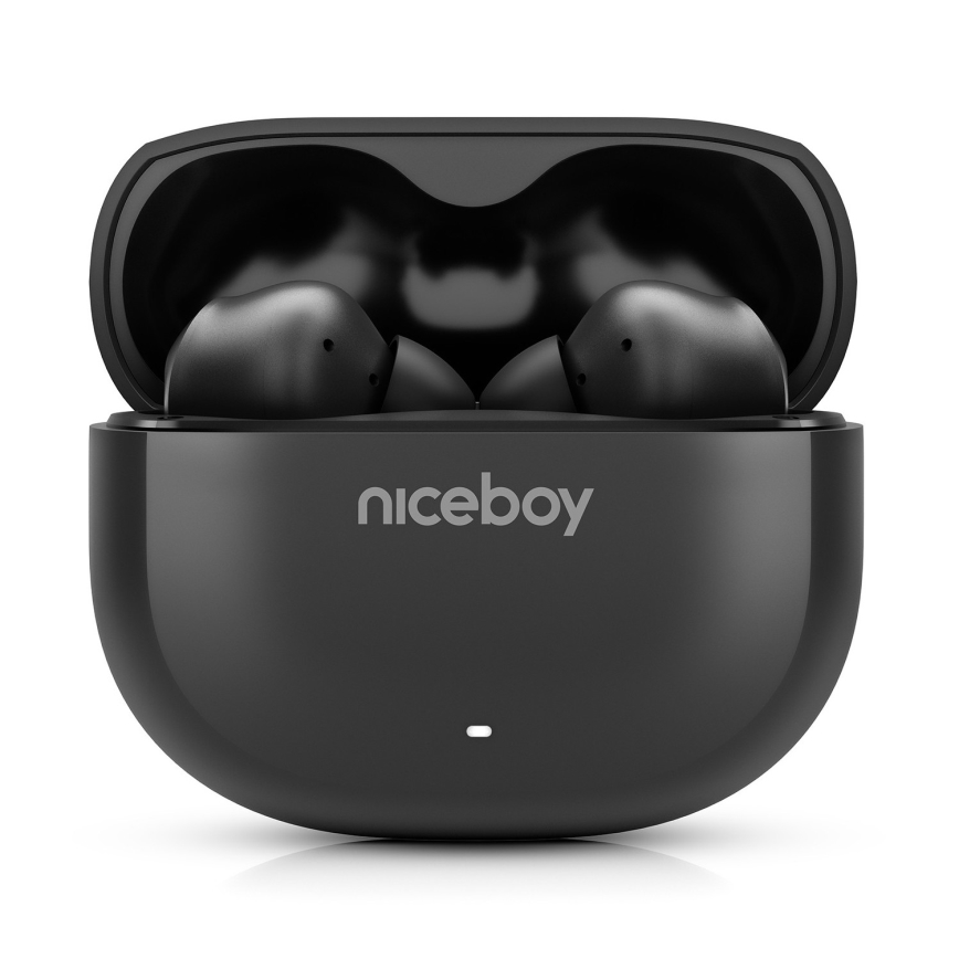 Niceboy Pins 4 - Trådlösa hörlurar med ANC 400 mAh + 2x 50 mAh IPX4 svart