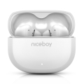 Niceboy Pins 4 - Trådlösa hörlurar med ANC 400 mAh + 2x 50 mAh IPX4 vit