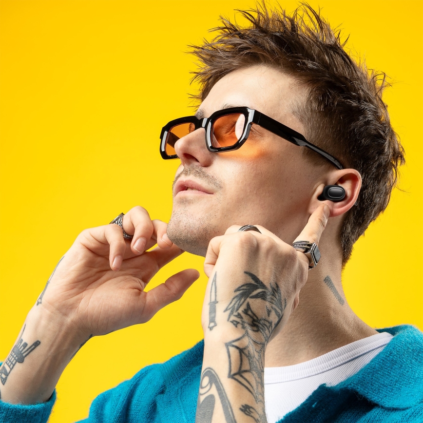 Niceboy Podsie 4 - Trådlösa hörlurar IP54, svarta