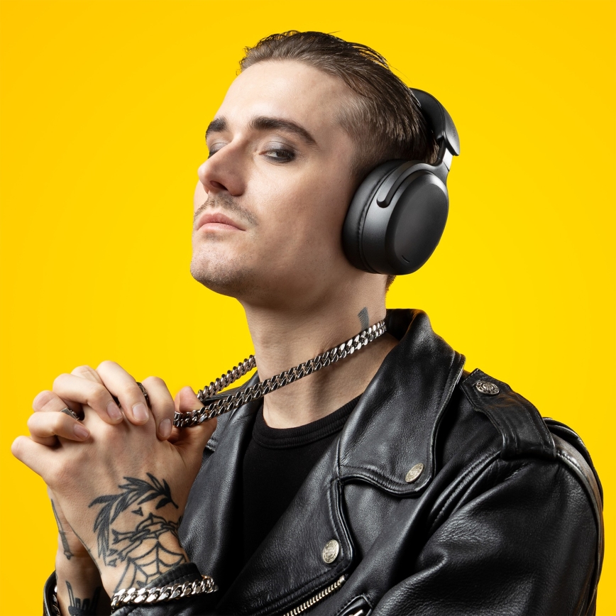 Niceboy Sora - Trådlösa hörlurar med mikrofon 250 mAh IPX4 svart