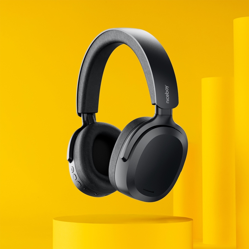 Niceboy Sora - Trådlösa hörlurar med mikrofon 250 mAh IPX4 svart