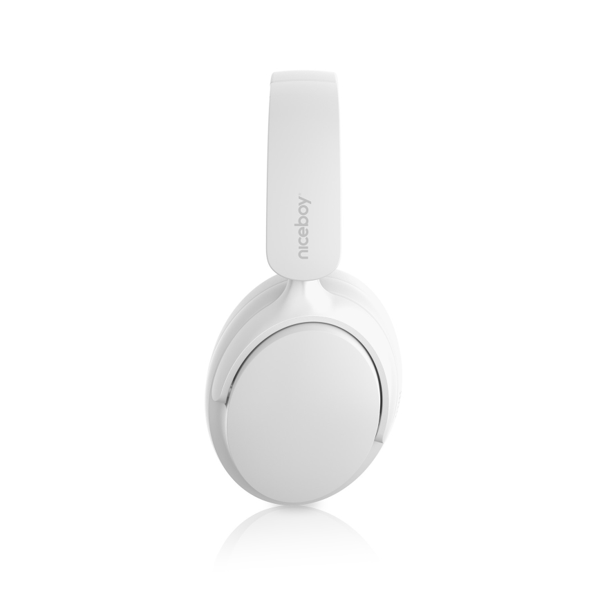 Niceboy Stellar - Trådlösa hörlurar Med en mikrofon och ANC 400 mAh IPX4 vit