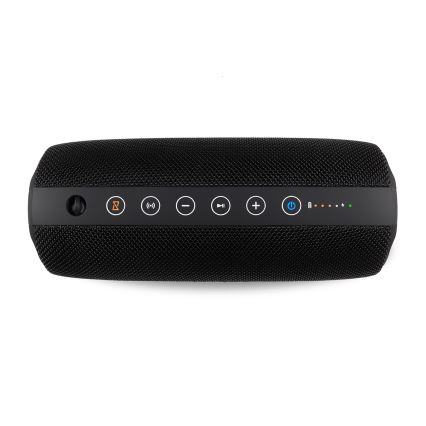 Niceboy Titan 4 - LED Trådlös högtalare Med en mikrofon och powerbank funktion 50W/4000 mAh IPX7 svart