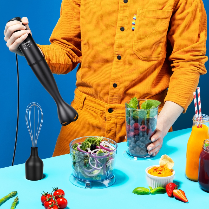 Niceboy Twister T1 Set - Stavmixer med tillbehör 500W/230V svart