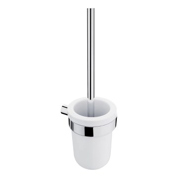 NIMCO BR 11094KU-26 - Toaletborste med vägghängare BORMO vit/skinande krom
