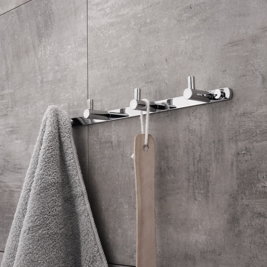 NIMCO BR 11104-26 - Handdukshängare för vägg BORMO 30 cm skinande krom