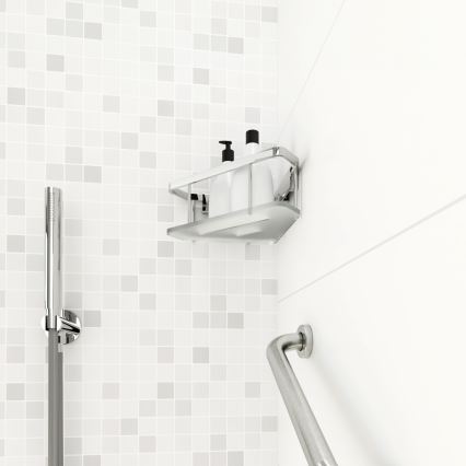 NIMCO Ki 14003-B-26 - Duschhylla för väggmontage KIBO skinande krom