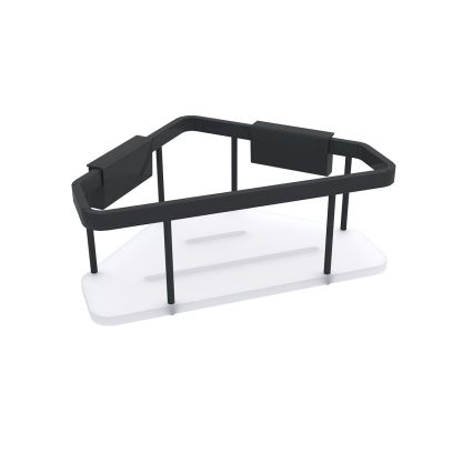 NIMCO Ki-14003-B-90 - Duschhylla för väggmontage KIBO matt svart/vit