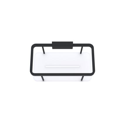 NIMCO Ki-14015-B-90 - Duschhylla för väggmontage KIBO matt svart/vit