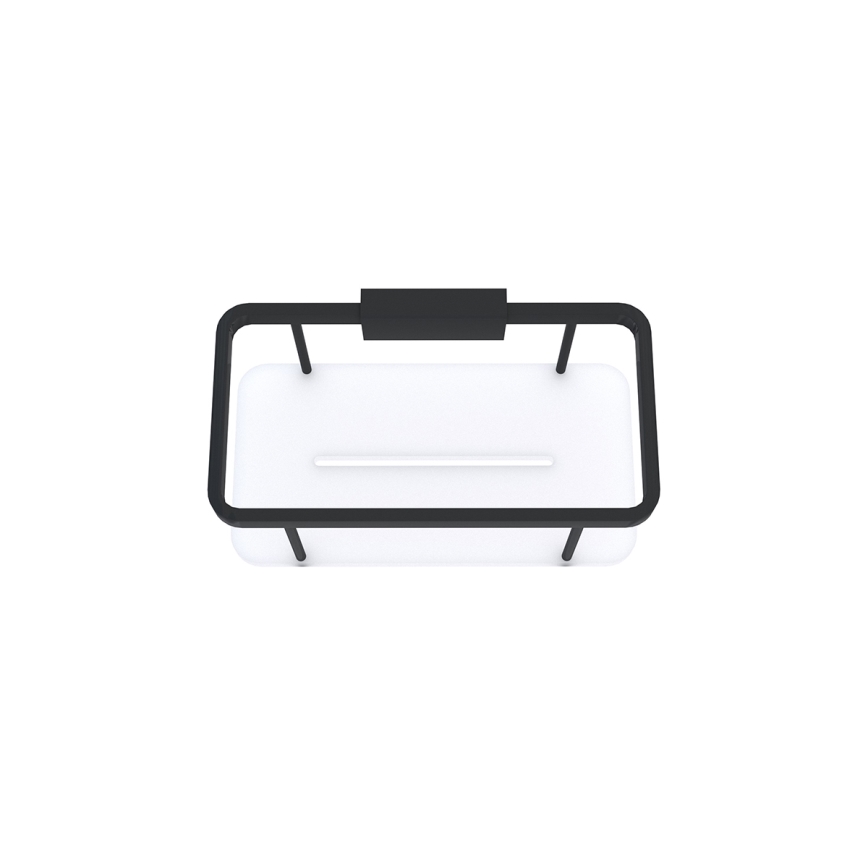 NIMCO Ki-14015-B-90 - Duschhylla för väggmontage KIBO matt svart/vit