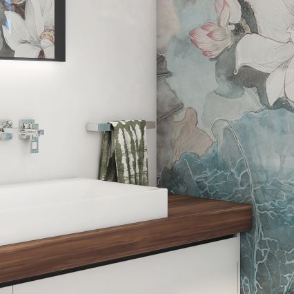 NIMCO MA 29046-26 - Handdukshängare för vägg MAYA 46 cm skinande krom