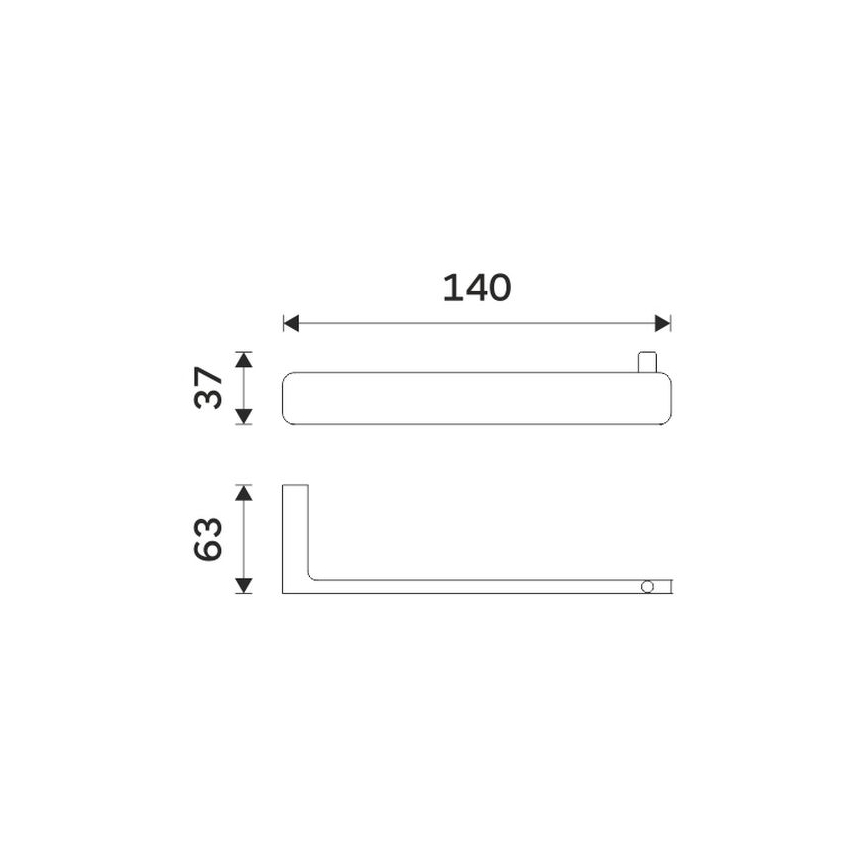 NIMCO MA 29055-26 - Toalettpappershållare MAYA skinande krom