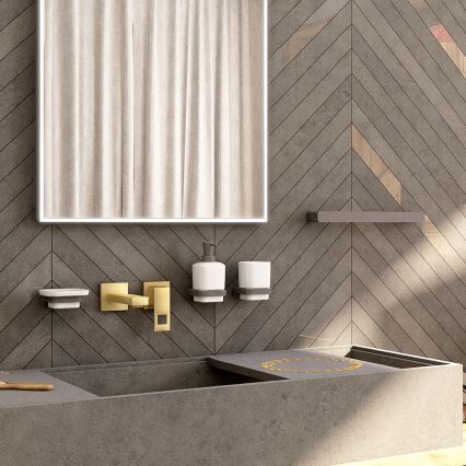 NIMCO MAC 29035-90 - Handdukshängare för vägg MAYA 36 cm matt svart