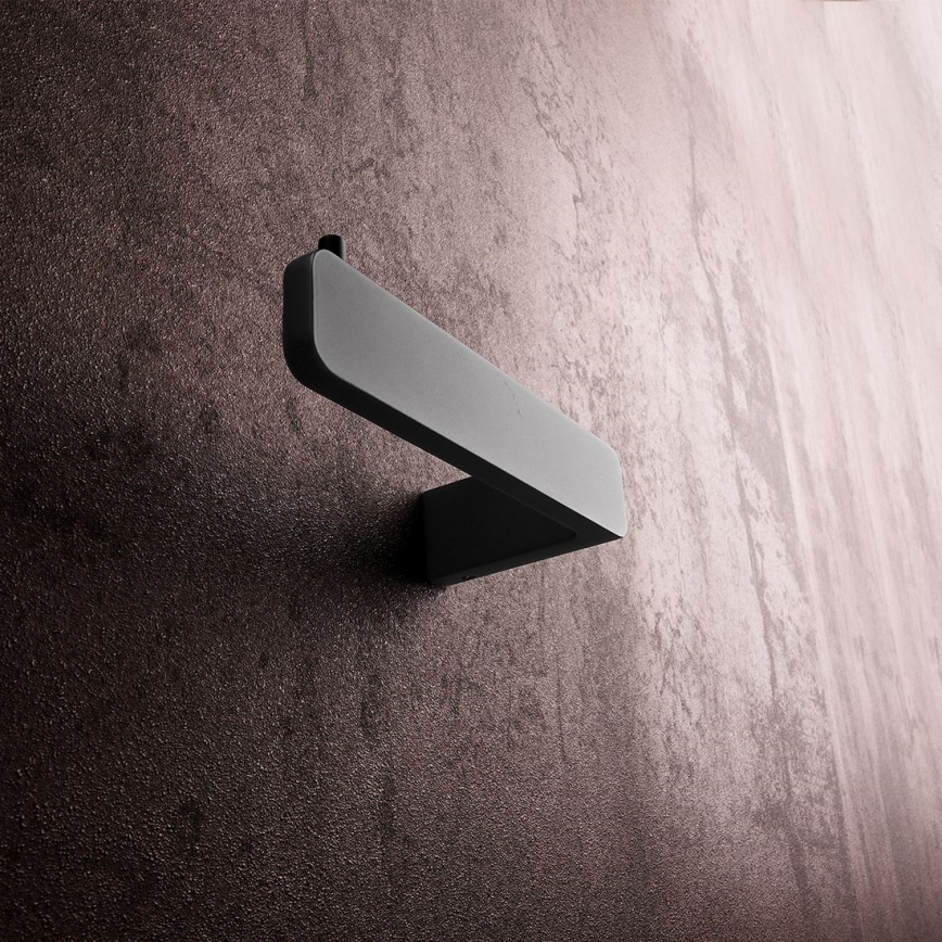 NIMCO MAC kit-94KN-90 - Toaletborste med vägghängare och toalettpappershållare MAYA vit/matt svart