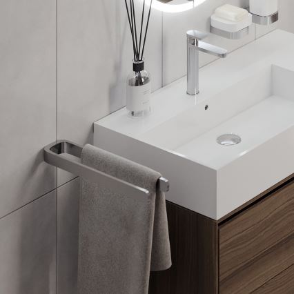 NIMCO NK 30098-26 - Handdukshängare för vägg NIKAU 39 cm skinande krom