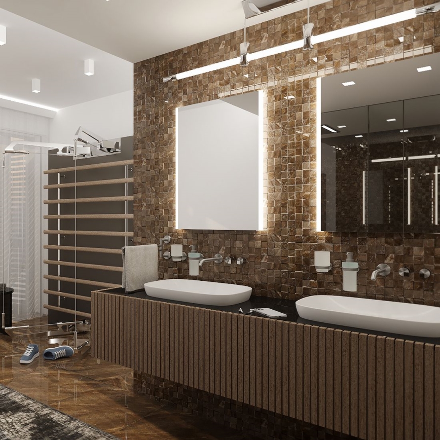 NIMCO ZP 11001 - LED-belyst badrumsspegel LED/21W/230V 6500K 70x50 cm IP44