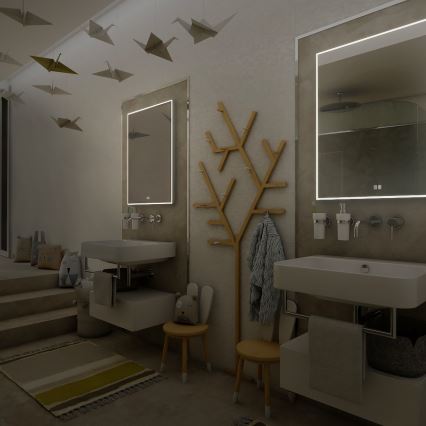 NIMCO ZP 13002VX - LED-dimmbar bakgrundsbelyst badrumsspegel LED/41W/230V 3000-6500K 80x60 cm IP44