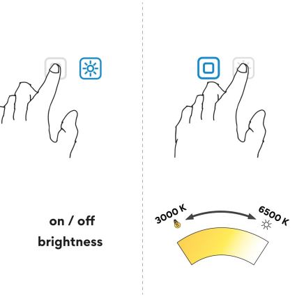 NIMCO ZP 26000RVX - Dimmbar LED-bakgrundsbelyst badrumsspegel LED/26W/230V 3000-6500K Ø 60 cm IP44