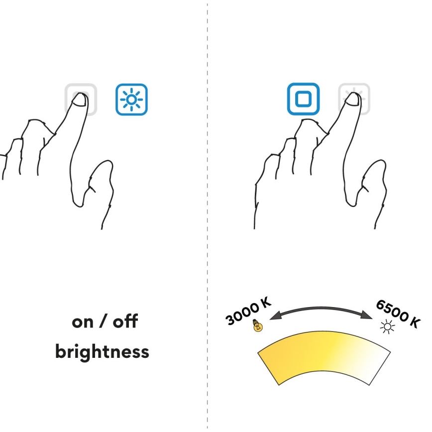 NIMCO ZPC 28001RVX-90 - LED-dimbar bakgrundsbelyst badrumsspegel LED/33W/230V 3000-6500K Ø 70 cm matt svart IP44