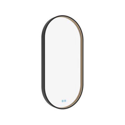 NIMCO ZPC 32002LVX-90 - LED-dimmbar badrumsspegel med bakgrundsbelysning LED/25W/230V 3000-6500K 80x40 cm matt svart IP44