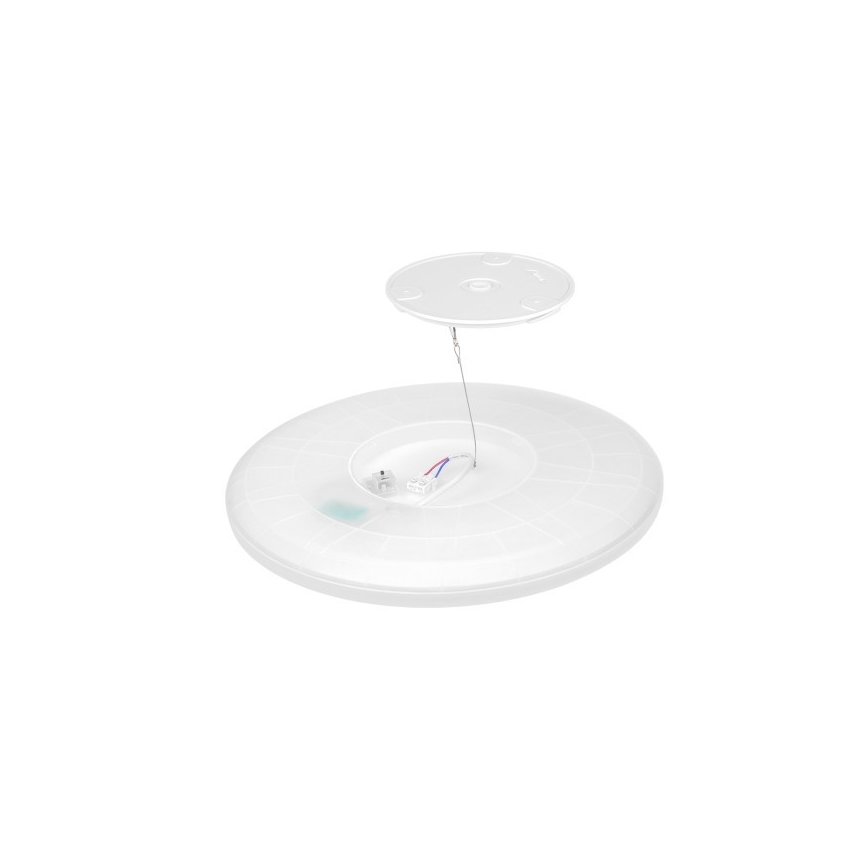 LED Badrumsplafond NIVERA LED/18W/230V IP54 3000/4000/6000K Ø 30 cm svart