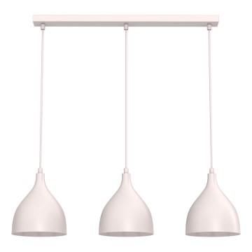 NOAK CLASSIC pendellampa med kabel, 3xE27/15W/230V, krämfärgad