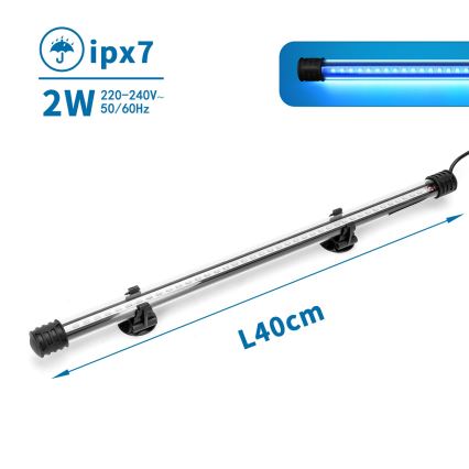 Nobleza - LED Akvariumbelysning LED/2W/230V IPX7 40 cm