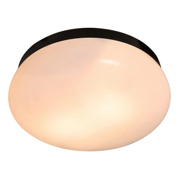 Nordlux - Badrum takbelysning FOAM 2xE27/55W/230V IP44 diameter 34 cm svart