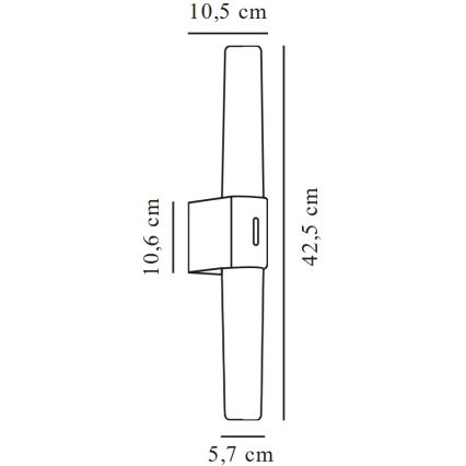 Nordlux - Badrumsspegel med LED-belysning HELVA LED/9W/230V 3000K IP44