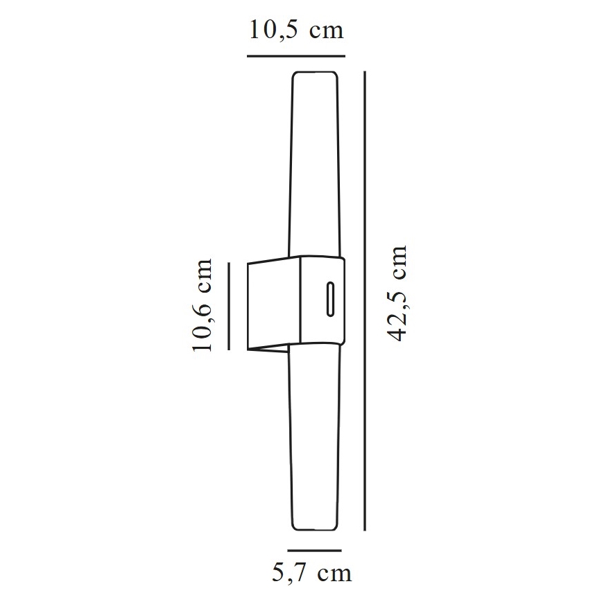 Nordlux - Badrumsspegel med LED-belysning HELVA LED/9W/230V 3000K IP44