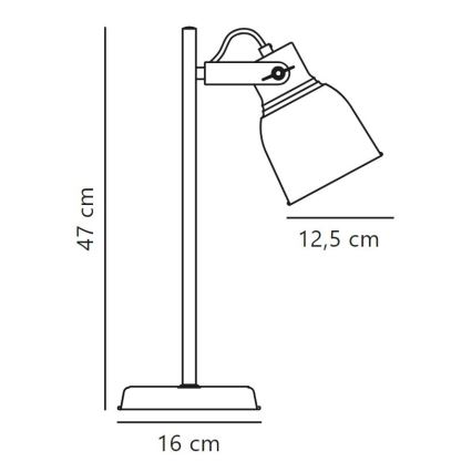 Nordlux - Bordslampa ADRIAN 1xE27/25W/230V