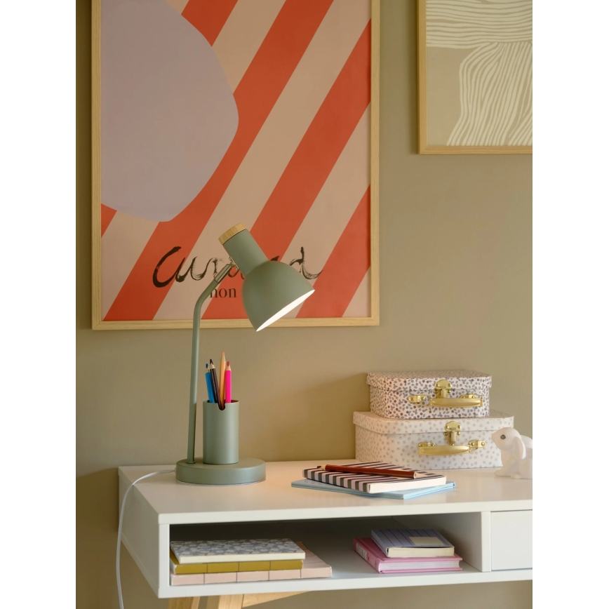 Nordlux - Bordslampa DEVONE 1xE27/15W/230V grön